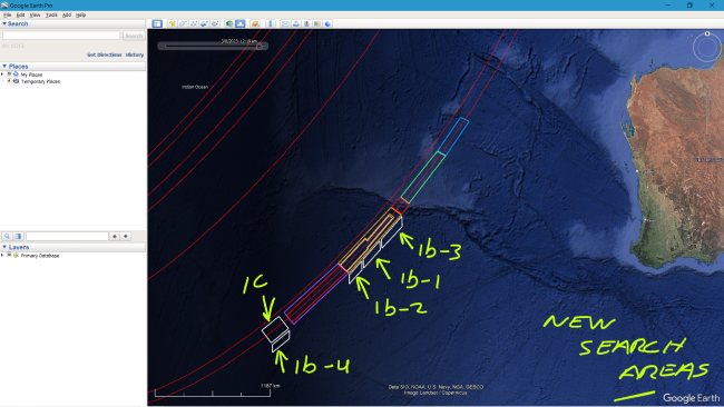 Google Earth - mh370 new search area - bobby jagernath - 1A 1B, picture source: Bobby Jagernath]